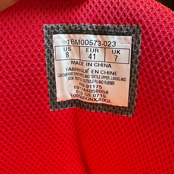 LIKE NEW: EWING - DEATH ROW RECORDS SIZE 8 RED AND BLACK HIGH TOPS SNEAKERS - Picture 4 of 8